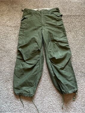 VTG 1952 US Army M51 Field Shell Trousers Mens Regular M Korean War L. W. Foster